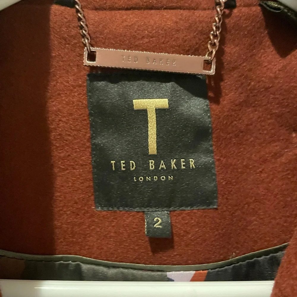 Ted Baker Dezpina Long Belted Wrap Over Coat - Picture 4 of 7